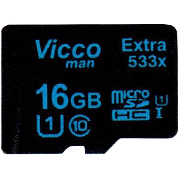 Vicco Man Extra microSDHC 16GB UHS-I Class 10 - 80MBps 533X With Adapter